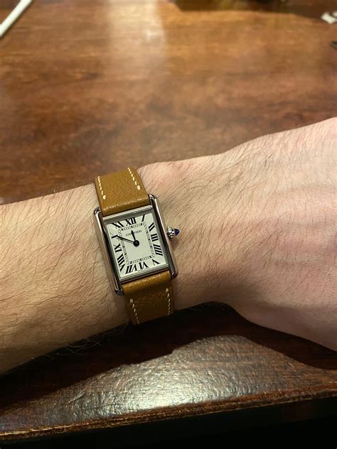 cartier tank must oro|cartier tank must on wrist.